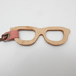 眼鏡のためのメガネネックレス　ブルーマーブル 3枚目の画像