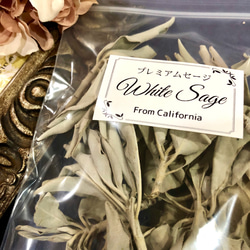 高品質ホワイトセージ 25g 茎付きプレミアム White Sage 4枚目の画像