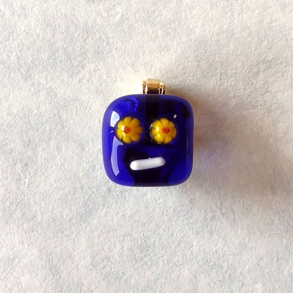 【ベネチアンガラス】怒顔★困顔マスクチャーム……色、表情多数あります 4枚目の画像