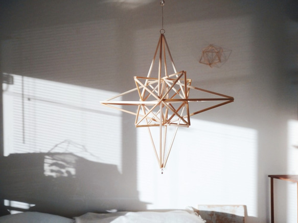 国産麦わらのヒンメリ：星のかけら - himmeli モビール TO / 全品送料