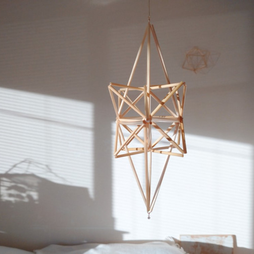 国産麦わらのヒンメリ：星のかけら - himmeli モビール TO / 全品送料