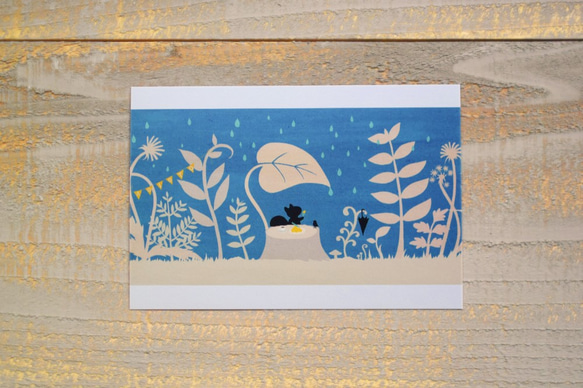 【送料無料】爽やかなコバルトブルーの森・ポストカード5枚セット 7枚目の画像