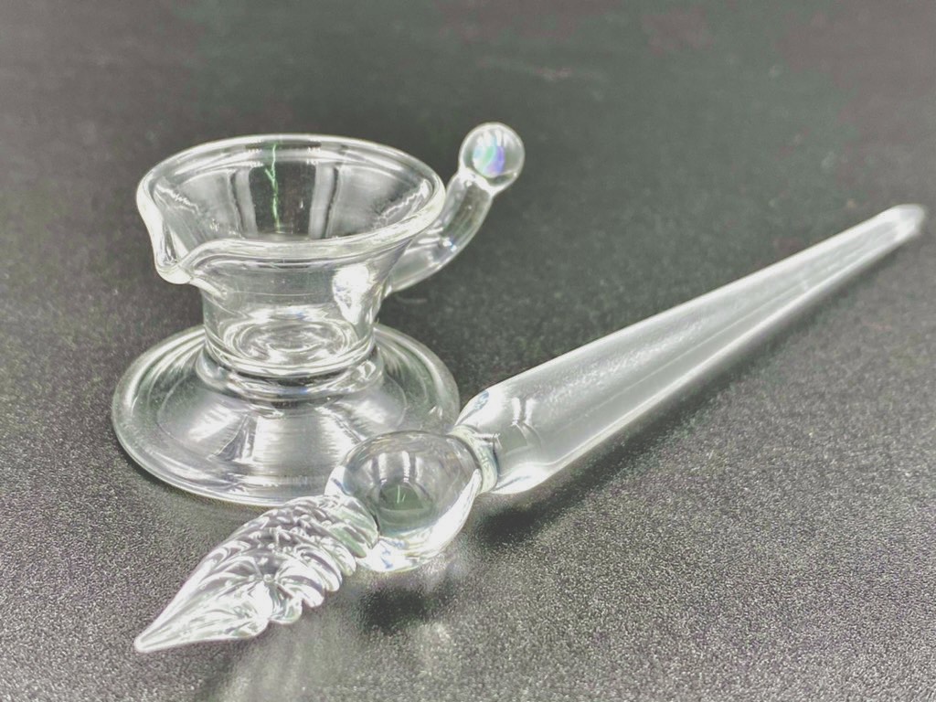 ミニガラスペンとインク入れセット（ペン先捻りver.）