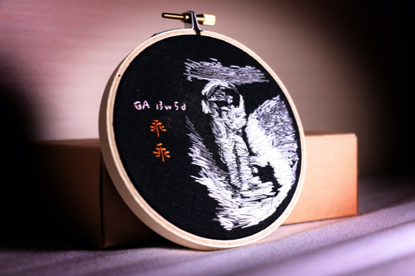 超音波照紀念刺繡 Ultrasound 超音波刺繡 新生兒禮盒 新生兒禮物 刺繡掛飾 刺繡框4" 晴好物手作刺繡 第4張的照片