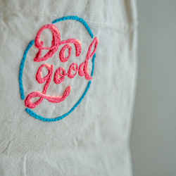 Do good 手工刺繡飲料袋、一杯袋 Handmade客製化 晴好物 第4張的照片