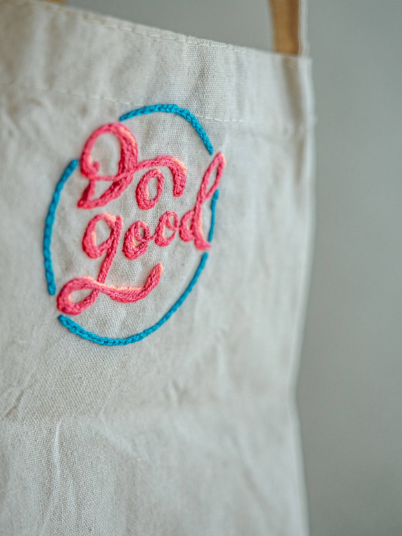 Do good 手工刺繡飲料袋、一杯袋 Handmade客製化 晴好物 第4張的照片