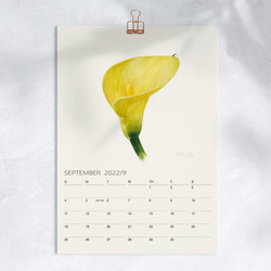 花の舞 2022水彩花朵年曆掛曆 客制封面祝福logo 聖誕交換禮物f11 第4張的照片