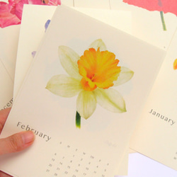 花の舞 2022水彩花朵年曆掛曆桌曆 客制祝福語logo 聖誕禮物 s10 第2張的照片