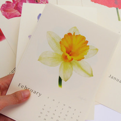 花の舞 2022水彩花朵年曆掛曆桌曆 封面客制祝福語 交換禮物 s12 第6張的照片