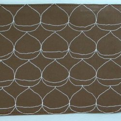 ブックカバー 帆布製 くり柄（文庫本サイズ） 3枚目の画像