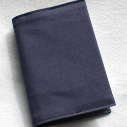 帆布製 手帳カバー（ほぼ日オリジナルサイズ：A6）：ネイビー 1枚目の画像