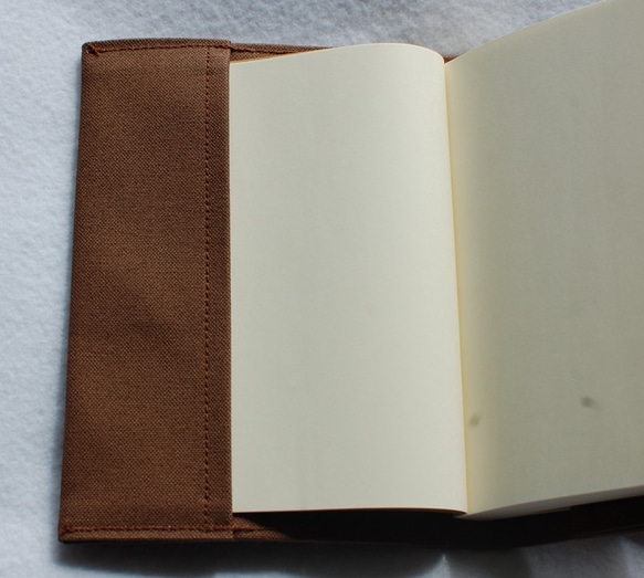 帆布製 手帳カバー（ほぼ日オリジナルサイズ：A6）：ブラウン 3枚目の画像