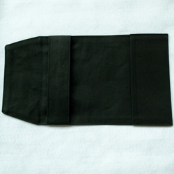 帆布製 ブックカバー（文庫本サイズ）：ブラック 5枚目の画像