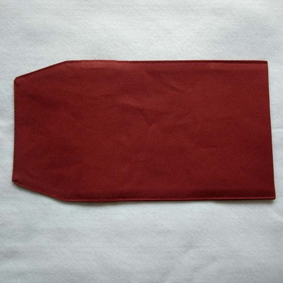 帆布製 ブックカバー（文庫本サイズ：ワイン） 4枚目の画像