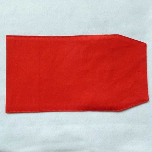 帆布製 ブックカバー（文庫本サイズ：レッド） 4枚目の画像