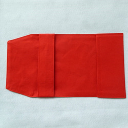 帆布製 ブックカバー（文庫本サイズ：レッド） 5枚目の画像