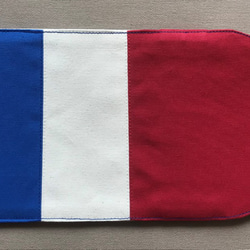 ブックカバー 帆布製 国旗柄（文庫本サイズ：フランス） 2枚目の画像