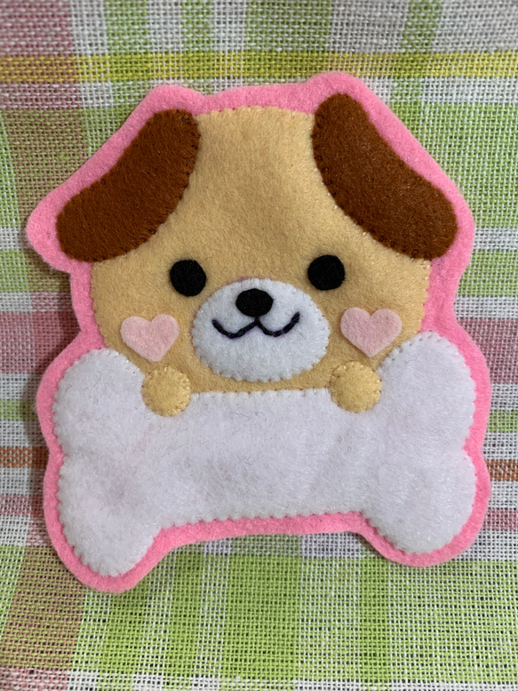 ♡可愛いワンちゃんのフェルトワッペン・名札♡ ワッペン