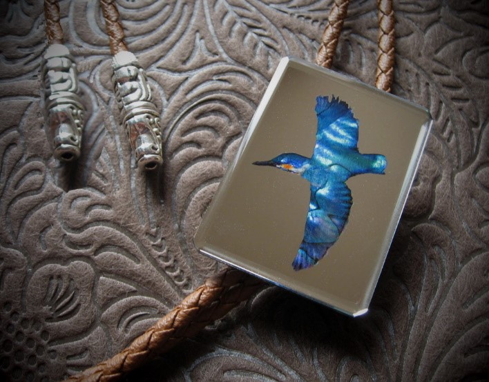 翡翠（かわせみ）ループタイ        Ω