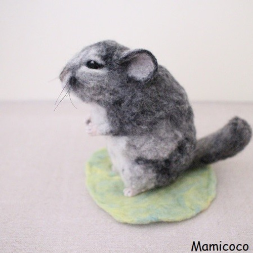 miya様オーダー作品 チンチラ 羊毛フェルト Mamicoco 通販｜Creema