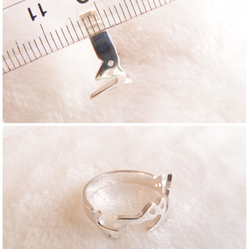 シルバー925 フォントが選べる 名入れリング 名前リング ネームリング