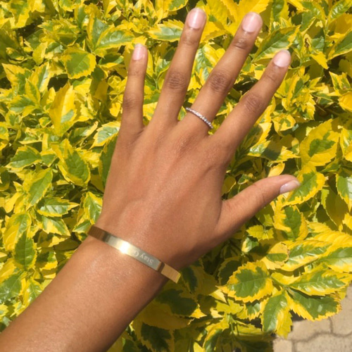 レーザー刻印 カスタム 文字入れ バングル ネームバングル ネーム