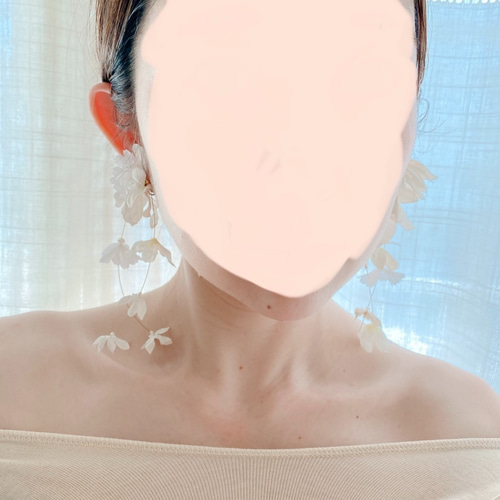 Mois Ear hook《Hana KAZARI》 フラワーイヤーカフ ピアス