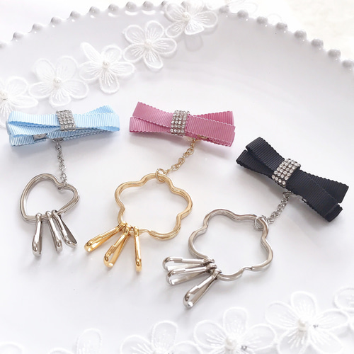 リボンキークリップ キーリング snowflake-ribbon 通販 8579901