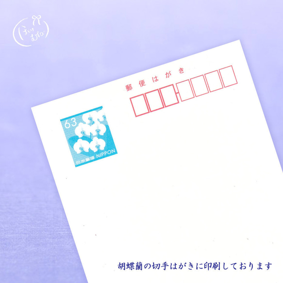 寒中お見舞いはがき「雪うさぎ」3枚入 2枚目の画像