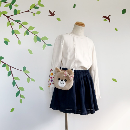 くまのふわふわ移動ポケット（ふたなし) その他入園グッズ megumi 通販