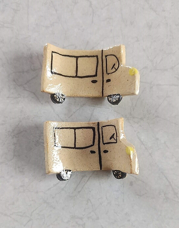 《sold out！》陶の箸置き【ワゴン車】 2枚目の画像
