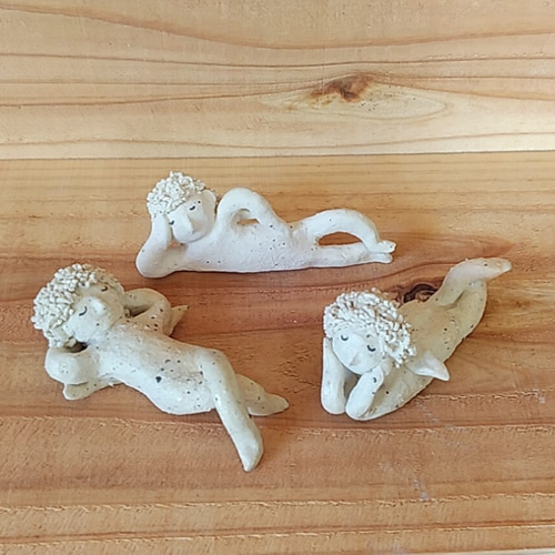 妻の作った　大天使　オーナメント　陶芸 クリスマスツリー オーナメント エンジェル（天使） [大] 12cm