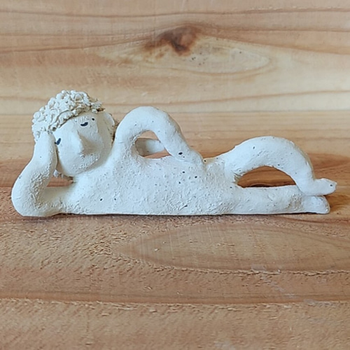 妻の作った　大天使　オーナメント　陶芸 クリスマスツリー オーナメント エンジェル（天使） [大] 12cm