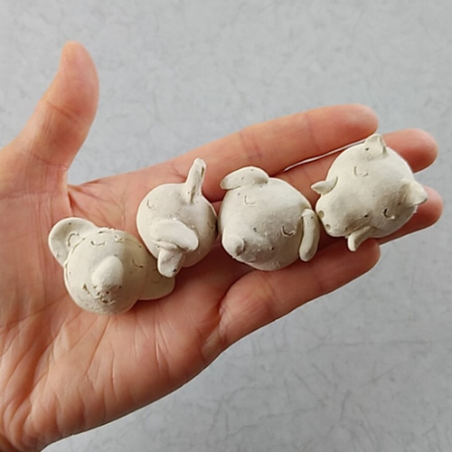 置物 pipi 陶の干支の置物【チビ干支 十二支コンプリート！】 その他置物 陶芸幸