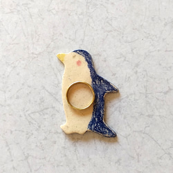 《送料無料》陶の箸置き(カトラリー・アクセサリーレスト)【ペンギン】 10枚目の画像