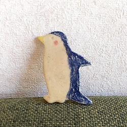 《送料無料》陶の箸置き(カトラリー・アクセサリーレスト)【ペンギン】 4枚目の画像