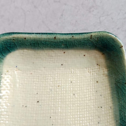 陶の取り皿・アクセサリー置き【エメラルドグリーンの涼やかシリーズ】 3枚目の画像