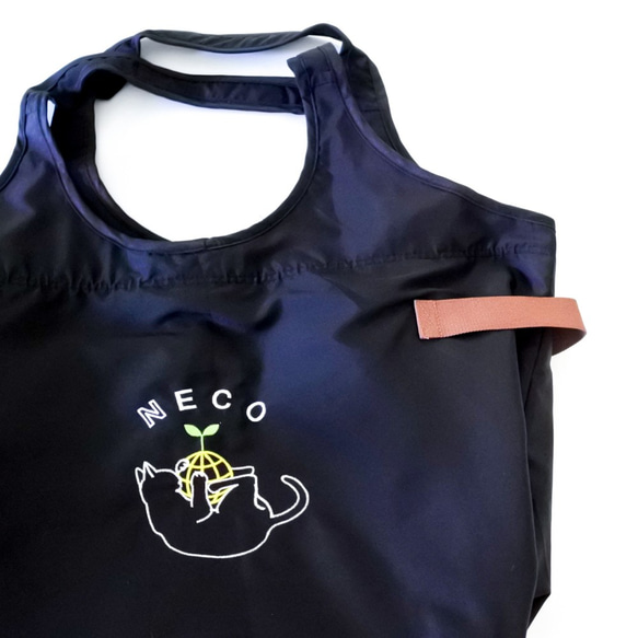【特集掲載】大きな保冷NECOバッグ〔ネコのエコバッグ〕レジかごサイズ 9枚目の画像