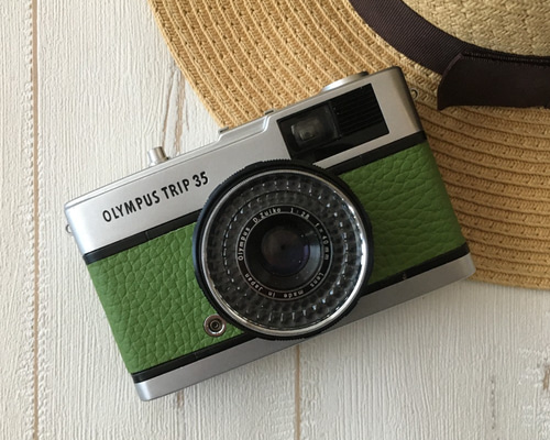 完動品】レトロなフィルムカメラ オリンパス TRIP35 アイビー