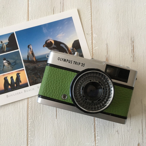 完動品】レトロなフィルムカメラ オリンパス TRIP35 アイビー