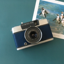 完動品】レトロなフィルムカメラ オリンパスTRIP35 サックス