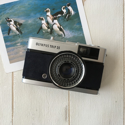 完動品】レトロなフィルムカメラ オリンパスTRIP35 ミッドナイト 完動品】レトロなフィルムカメラ オリンパスTRIP35 ミッドナイト