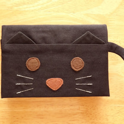 【文庫本用】黒猫のブックカバー 4枚目の画像