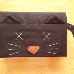 【文庫本用】黒猫のブックカバー(××) 4枚目の画像