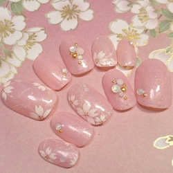 ネイルチップ/桜/ピンク/かわいい/247 1枚目の画像