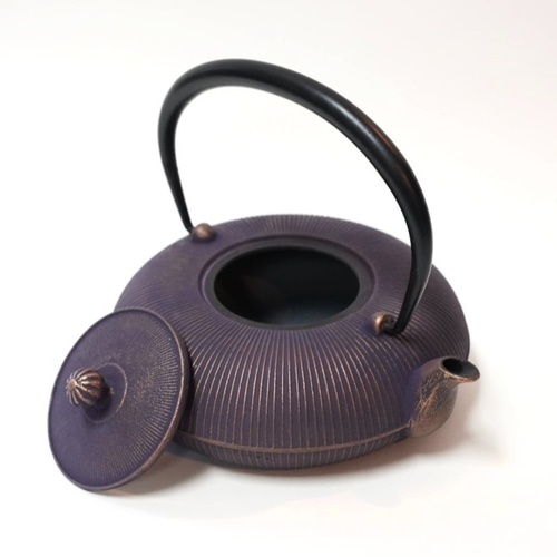 南部鉄器 鉄瓶 「立目(たてめ)」 紫金 0.8L その他キッチン小物