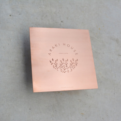 銅　「正方形小看板」　-店舗住宅用- 2枚目の画像