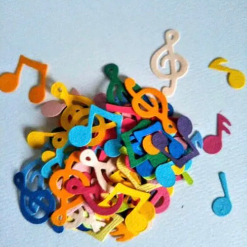 ダイカット 音符500枚セット】 クラフトパンチ スクラップブッキング