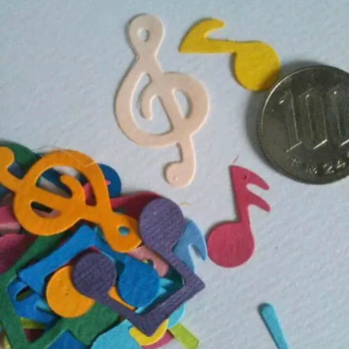 ダイカット 音符500枚セット】 クラフトパンチ スクラップブッキング