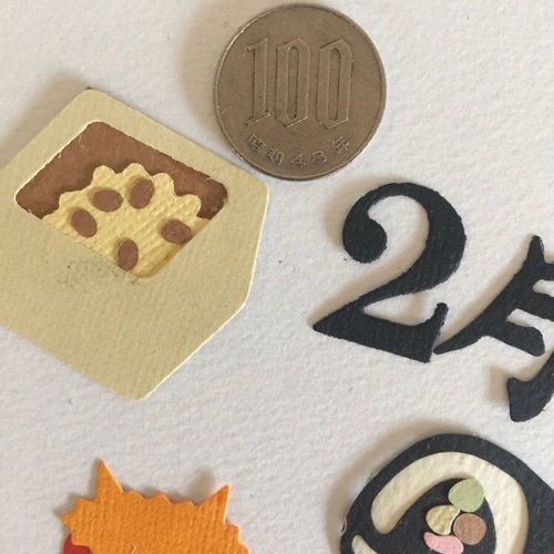 ◆オーダー用◆ダイカット 節分 鬼 恵方巻き① ダイカット 節分】鬼 豆 恵方巻き その他素材 zebarmaiko 通販